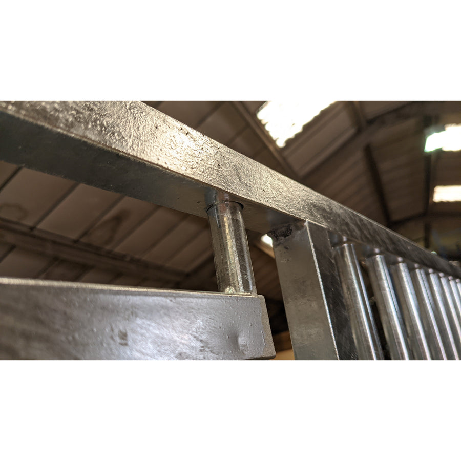 Galvanised Dog Run Panels - 8cm Bar Spacings - Prestige Range