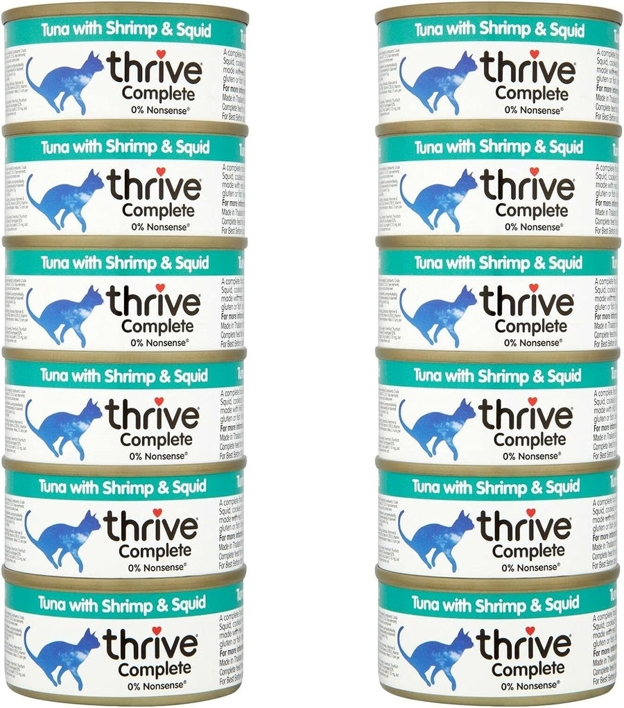 Thrive Complete Tuna with Shrimp & Squid Cat Food 12 x 75g Tins