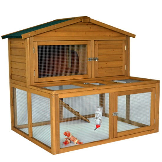 Rabbit Guineas Pig Hutch with Under Run - BLOSSOM