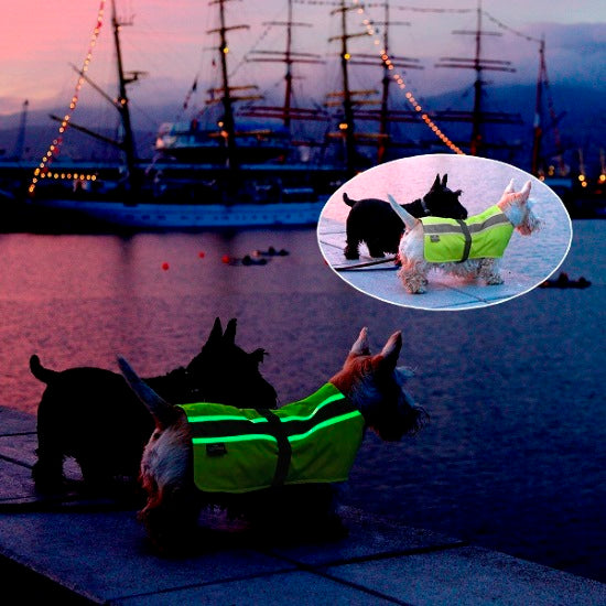 Vizlite 3 in 1 High Visibility Waterproof Insulated  Dog Jacket