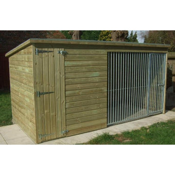 Chesterton 8ft x 4ft Dog Kennel - Fitted