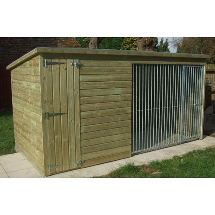 Chesterton 8ft x 4ft Dog Kennel - Fitted