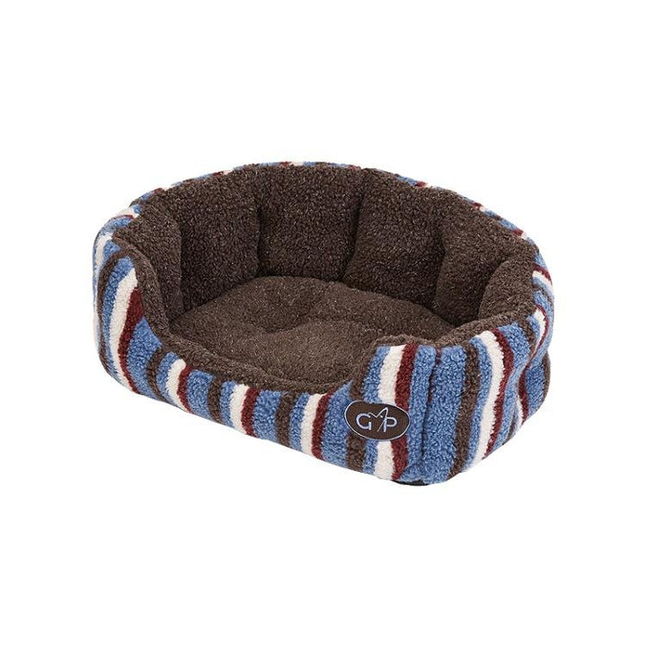 Gor Pets Monza Snuggle Dog Bed - Brown Stripes