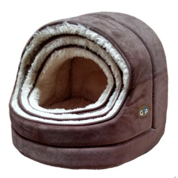 Gor Pets Nordic Hooded Pet bed - BROWN